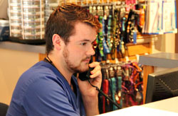 Veterinary reception